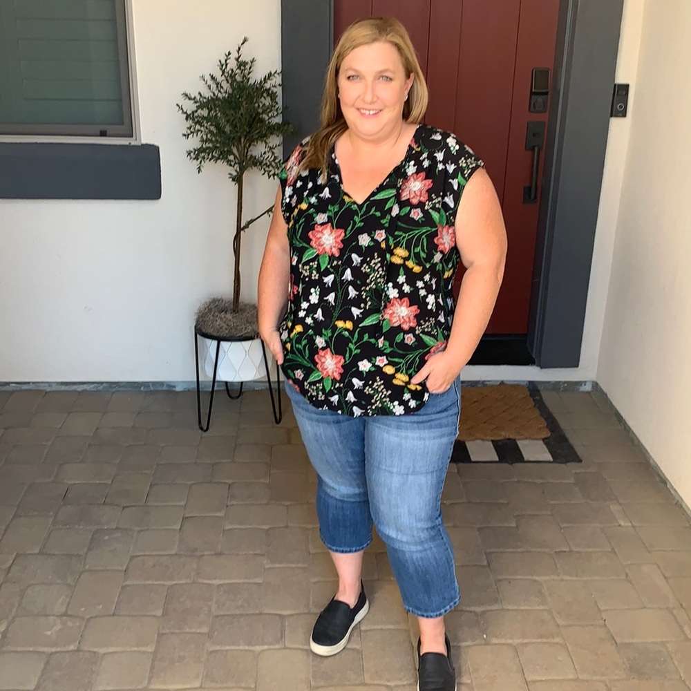 Sleeveless Top in a Gorgeous print from Old Navy